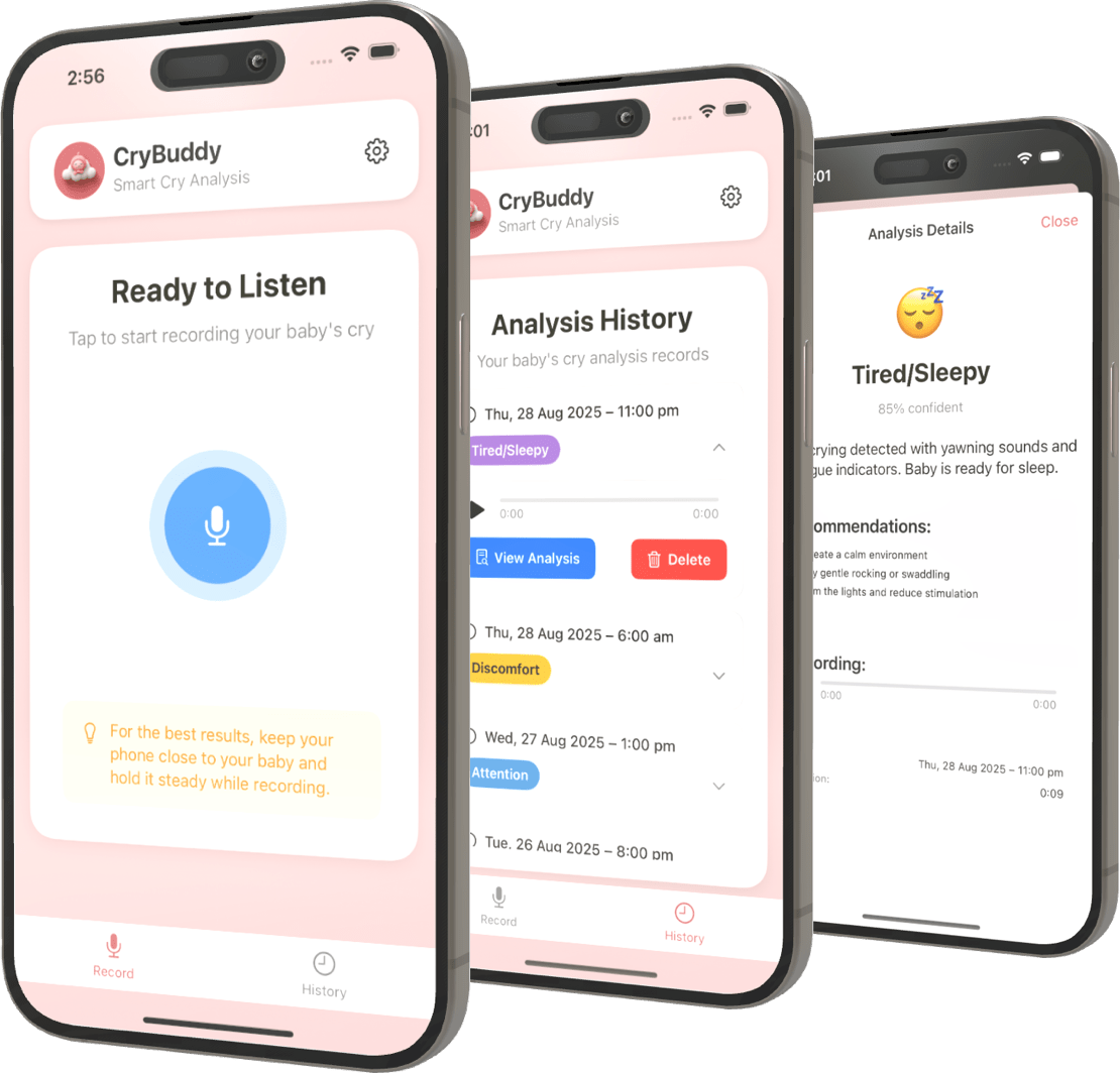 Cry Buddy App Screenshot